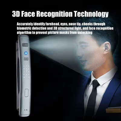 Glomarket Smart Tuya Wifi Khóa cửa Tự động báo động Dấu vân tay APP thông minh Chìa khóa mật khẩu kỹ thuật số An ninh khóa tự động