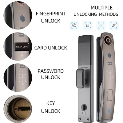 Glomarket 3d nhận dạng khuôn mặt Khóa cửa thông minh với camera vân tay kỹ thuật số Khóa an ninh hoàn toàn tự động