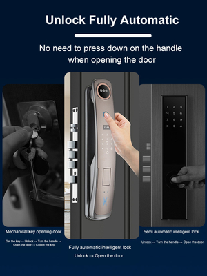 Glomarket 3d nhận dạng khuôn mặt Khóa cửa thông minh với camera vân tay kỹ thuật số Khóa an ninh hoàn toàn tự động
