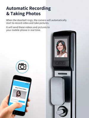 Glomarket An ninh vân tay sinh trắc không dây Khóa thông minh hoàn toàn tự động Khóa mật khẩu kỹ thuật số Khóa khóa với máy ảnh