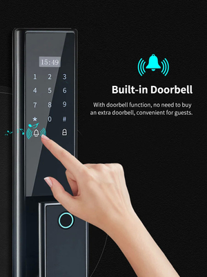 Glomarket An ninh vân tay sinh trắc không dây Khóa thông minh hoàn toàn tự động Khóa mật khẩu kỹ thuật số Khóa khóa với máy ảnh