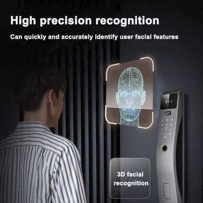 Glomarket 3d nhận dạng khuôn mặt Khóa cửa thông minh Tuya Real Time Video Intercom Wifi Khóa cửa thông minh với Palm Print