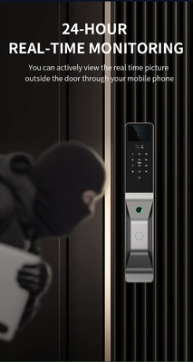 Glomarket Aluminium hợp kim tự động Tuya Smart Door Lock 3d Face Recognition Video Intercom Digital Fingerprint Lock