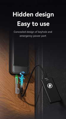 Glomarket Tuya Wifi Smart Lock Nhôm Cửa gỗ Nhận dạng khuôn mặt Dấu chân Dấu vân tay Sinh trắc kỹ thuật số Khóa thông minh