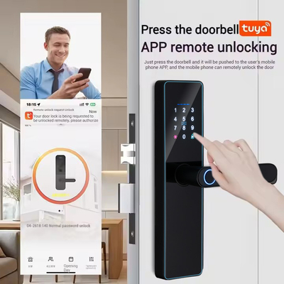 Glomarket Smart Cerradura Fechadura Digital Tuya Ttlock Khóa Rfid Thẻ Mật khẩu Dấu vân tay Khóa cửa thông minh