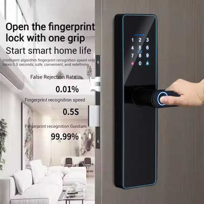 Glomarket Smart Cerradura Fechadura Digital Tuya Ttlock Khóa Rfid Thẻ Mật khẩu Dấu vân tay Khóa cửa thông minh