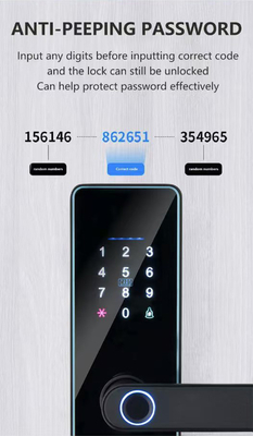 Glomarket Smart Cerradura Fechadura Digital Tuya Ttlock Khóa Rfid Thẻ Mật khẩu Dấu vân tay Khóa cửa thông minh