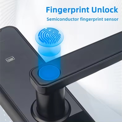 Glomarket Wifi Tuya Smart Door Lock Dấu vân tay nhôm Password Card Key Unlock Biometric Digital Smart Lock