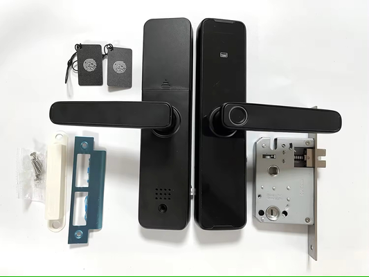 Glomarket Wifi Tuya Smart Door Lock Dấu vân tay nhôm Password Card Key Unlock Biometric Digital Smart Lock