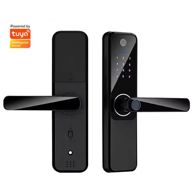 Glomarket Wifi Biometric Electronic Tuya App Remote Smart Lock Smart Fingerprint Door Lock Với mắt mèo