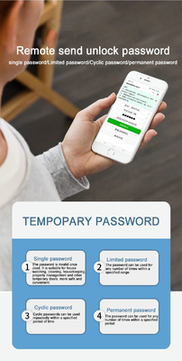 Glomarket Wifi Biometric Electronic Tuya App Remote Smart Lock Smart Fingerprint Door Lock Với mắt mèo