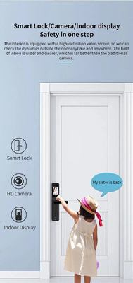 Glomarket Tuya Wifi dấu vân tay mật khẩu kỹ thuật số Khóa cửa thông minh Khóa điều khiển từ xa thông minh với máy ảnh
