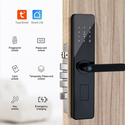 Glomarket Home Apartment Tuya Smart WiFi Khóa cửa kỹ thuật số Điện thoại APP điều khiển từ xa An ninh Ánh tay Khóa cửa thông minh