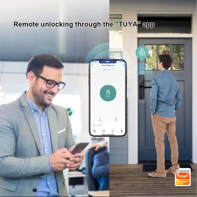 Glomarket Home Apartment Tuya Smart WiFi Khóa cửa kỹ thuật số Điện thoại APP điều khiển từ xa An ninh Ánh tay Khóa cửa thông minh