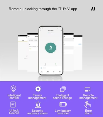Glomarket Home Apartment Tuya Smart WiFi Khóa cửa kỹ thuật số Điện thoại APP điều khiển từ xa An ninh Ánh tay Khóa cửa thông minh