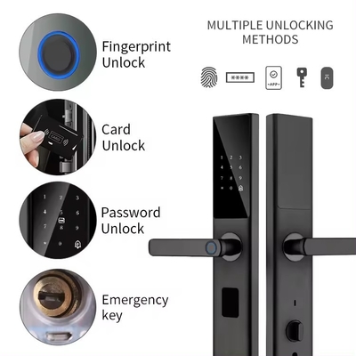 Glomarket Tuya Smart WiFi Mã khóa cửa kỹ thuật số RFID Thẻ IC Ứng dụng điện thoại thông minh mở khóa dấu vân tay sinh trắc học Khóa thông minh