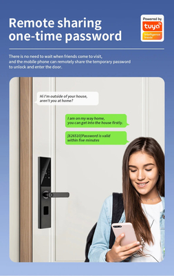 Glomarket Tuya Smart WiFi Mã khóa cửa kỹ thuật số RFID Thẻ IC Ứng dụng điện thoại thông minh mở khóa dấu vân tay sinh trắc học Khóa thông minh