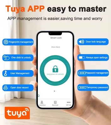 Glomarket Tuya An ninh thông minh Khóa cửa kỹ thuật số Kẹp vân tay sinh trắc xử lý Khóa thông minh Khách sạn Phòng căn hộ Khóa nhà máy Giá