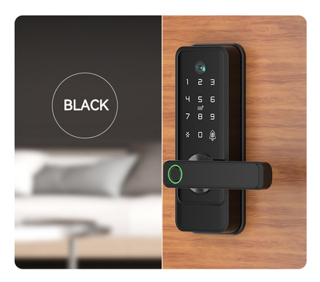 Glomarket Tuya Wifi Keyless Deadbolt Lock Serraduras Electric Handle Khóa cửa trước với bàn phím Khóa kỹ thuật số ngón tay thông minh