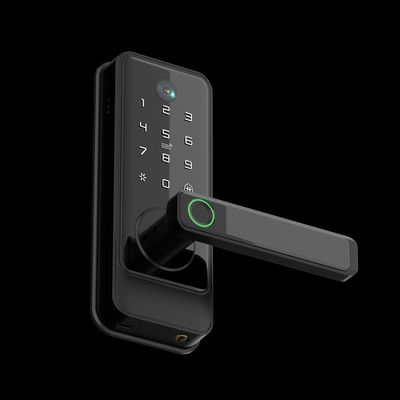 Glomarket Tuya Wifi Keyless Deadbolt Lock Serraduras Electric Handle Khóa cửa trước với bàn phím Khóa kỹ thuật số ngón tay thông minh