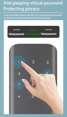 Glomarket Căn hộ phòng khóa vân tay Smart Door Lock Ble Password Keyless App Control Khóa cửa kỹ thuật số