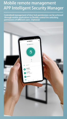 Glomarket Căn hộ phòng khóa vân tay Smart Door Lock Ble Password Keyless App Control Khóa cửa kỹ thuật số