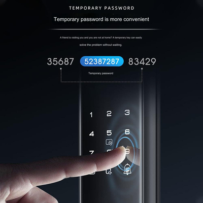 Glomarket bán buôn Giá nhà máy Khóa tay cầm ngón tay thông minh Không chìa khóa Khách sạn kỹ thuật số Tuya Ứng dụng Khóa cửa kỹ thuật số thông minh