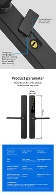 Glomarket Bridge Broken Smart Lock Chiếc khóa thông minh cao cấp Nhất minh Sữa kẽm hợp kim Tuya Wifi Dấu vân tay Khóa cửa chống nước