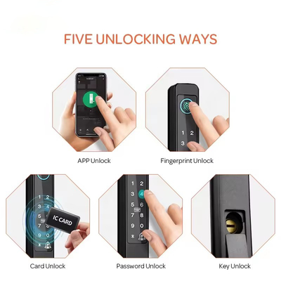 Glomarket Bridge Broken Smart Lock Chiếc khóa thông minh cao cấp Nhất minh Sữa kẽm hợp kim Tuya Wifi Dấu vân tay Khóa cửa chống nước