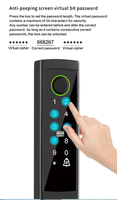 Glomarket Bridge Broken Smart Lock Chiếc khóa thông minh cao cấp Nhất minh Sữa kẽm hợp kim Tuya Wifi Dấu vân tay Khóa cửa chống nước