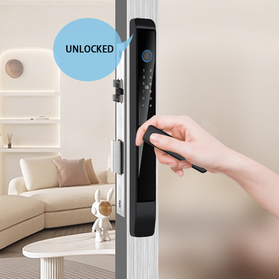 Glomarket Khóa cửa trượt ngoài trời nhôm Digital Handle Electronic Ttlock Ánh tay Tuya Kiểm soát nước khóa thông minh
