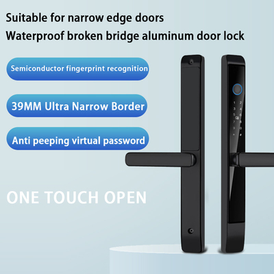 Glomarket Khóa cửa trượt ngoài trời nhôm Digital Handle Electronic Ttlock Ánh tay Tuya Kiểm soát nước khóa thông minh