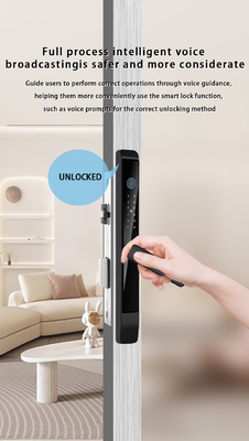 Glomarket Khóa cửa trượt ngoài trời nhôm Digital Handle Electronic Ttlock Ánh tay Tuya Kiểm soát nước khóa thông minh