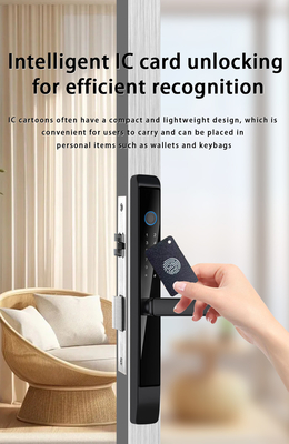 Glomarket Khóa cửa trượt ngoài trời nhôm Digital Handle Electronic Ttlock Ánh tay Tuya Kiểm soát nước khóa thông minh