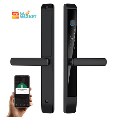 Glomarket Khóa cửa trượt ngoài trời nhôm Digital Handle Electronic Ttlock Ánh tay Tuya Kiểm soát nước khóa thông minh