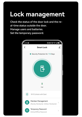 Glomarket Security Cerradura Intelligente Security Home Tự động Điện Wifi Ách vân tay kỹ thuật số Tuya Khóa cửa thông minh