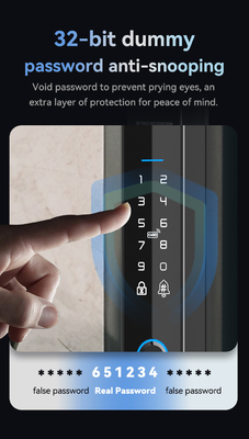 Glomarket Security Cerradura Intelligente Security Home Tự động Điện Wifi Ách vân tay kỹ thuật số Tuya Khóa cửa thông minh