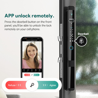 Glomarket Tuya 3d Face Cerradura Intelligente Máy ảnh Wifi điện tự động Dấu vân tay Khóa cửa thông minh kỹ thuật số