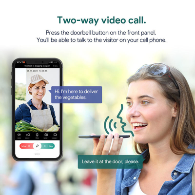 Glomarket Tuya 3d Face Cerradura Intelligente Máy ảnh Wifi điện tự động Dấu vân tay Khóa cửa thông minh kỹ thuật số