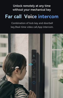 Glomarket Tuya 3d Face Cerradura Intelligente Máy ảnh Wifi điện tự động Dấu vân tay Khóa cửa thông minh kỹ thuật số