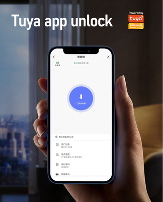 Glomarket Courtyard Villa Gate Lock An ninh cao chống nước thông minh hai dấu vân tay mật khẩu khóa thông minh