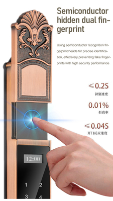 Glomarket Courtyard Villa Gate Lock An ninh cao chống nước thông minh hai dấu vân tay mật khẩu khóa thông minh