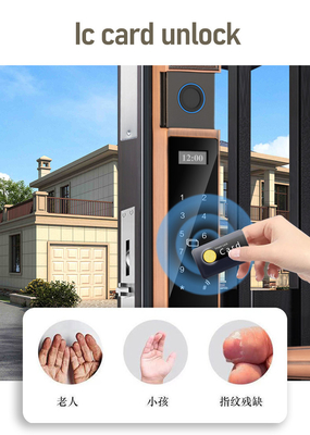 Glomarket Courtyard Villa Gate Lock An ninh cao chống nước thông minh hai dấu vân tay mật khẩu khóa thông minh