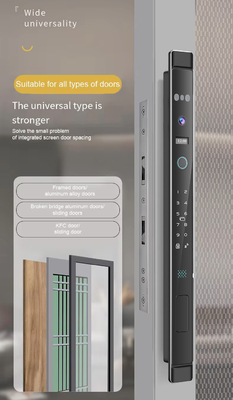 Glomarket Nhận dạng khuôn mặt 3D Tuya Wifi Chốt cửa trượt nhôm Khóa ngón tay không thấm nước Khóa cửa kính
