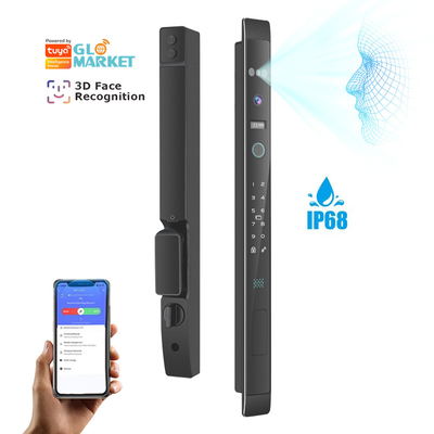 Glomarket Tự động 3d Face Smart Lock With Camera An ninh dấu vân tay sinh trắc cửa trượt Tuya Smart Door Lock