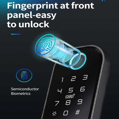 Glomarket Smart Home Kiểm phòng nước Smart Electric Rim Lock với Tuya APP Control WIFI Cửa ngoài cửa ngón tay Smart Lock