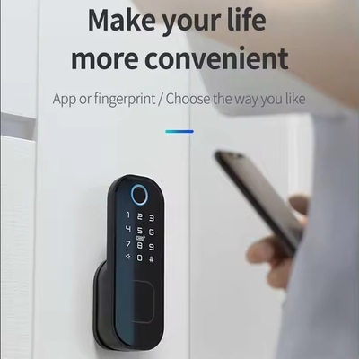 Glomarket Smart Home Kiểm phòng nước Smart Electric Rim Lock với Tuya APP Control WIFI Cửa ngoài cửa ngón tay Smart Lock
