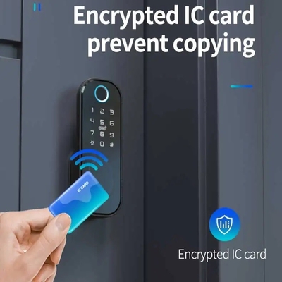 Glomarket Smart Home Kiểm phòng nước Smart Electric Rim Lock với Tuya APP Control WIFI Cửa ngoài cửa ngón tay Smart Lock
