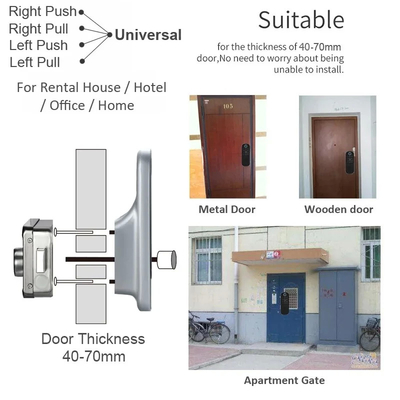 Glomarket Apartment Tuya Khóa cửa thông minh Khóa chống trộm Khóa mật khẩu kỹ thuật số Khóa kiểm soát ứng dụng Cửa cửa Nhị trí thông minh Khóa vân tay