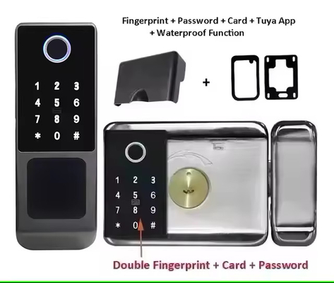 Glomarket Tuya chống nước TTLock kỹ thuật số mở khóa từ xa Khóa thông minh bằng dấu vân tay hai mặt